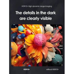 HORLAT Google TV-projector 2000ANSI Spraakbesturing Autofocus Android WiFi 6 4K UHD Home Theater Filmprojector Netflix gelicentieerd