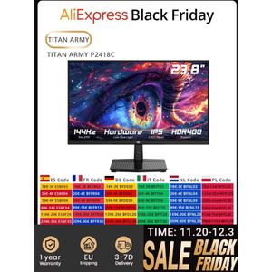 Titan Army P2510H Gaming Monitor - 24.5 Inch - Full HD - 240Hz - HDR10