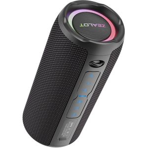 ZEALOT-S49PRO draagbare Bluetooth-luidspreker 20W IPX6 waterdicht, micro SD-kaart, AUX-in plug, 10H speeltijd, RGB-licht draadloze stereo