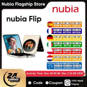 Zte Nubia Flip-smartphone 5g 6,9 '' 120 Hz Display Leeuwebek 7 Gen 1 33 W Snel opladen 50 MP camera Algemene versie Myos 13 Opvouwbare telefoon