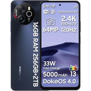 Blackview SHARK 8 - Smartphone - Android 13 - 5000mAh - 6.78 inch - 120Hz - 16GB+256GB - 64MP+13MP Camera