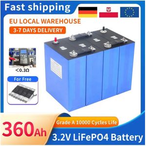 Nieuwe 3.2V 360Ah Lifepo4 Batterij DIY 12V 24V 36V 48V Grade A Oplaadbare Lithium-ijzerfosfaat Mobiele Voor RV Golfkar Zonneboten