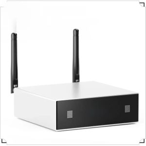 Audioversterker Arylic A50+ WiFi en Bluetooth-compatibele HiFi Stereo Klasse D digitale multi-roomversterker, slimme versterker
