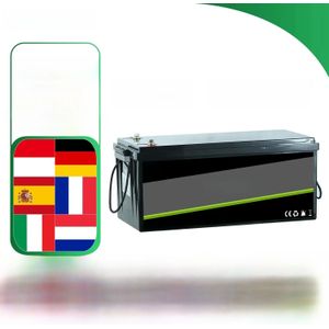Nieuwe 12V 24V 48V 100Ah 200Ah 300Ah LiFePO4 Batterij 12.8V 51.2V Lithium-ijzerfosfaat Batterij Ingebouwde BMS Voor Solar Boot Geen Belasting