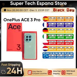 OnePlus ACE 3 Pro Smartphones 5G Snapdragon 8 Gen 3 6,78” 120Hz Display 50MP Camera 6100mAh Batterij 100W SUPERVOOC Global Rom