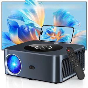 HORLAT Android-projector 25000 lumen 4K Beamer Full HD 1080P Video Home Theater Auto Keystone 5G WiFi Draagbare projector 3D-film