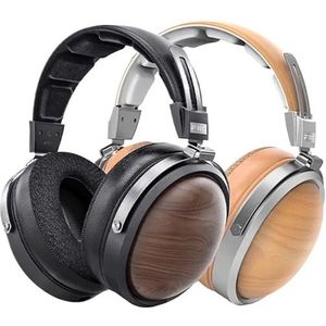 FiiO FT1 Over-Ear-hoofdtelefoon met gesloten achterkant 60 mm dynamische driver Hi-Res Audio Bedraad HiFi Amerikaans zwart houten oorschelpen voor studio