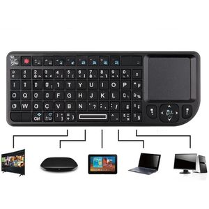 Mini Draadloos Toetsenbord - Met Achtergrondverlichting - Touchpad - RGB Kit