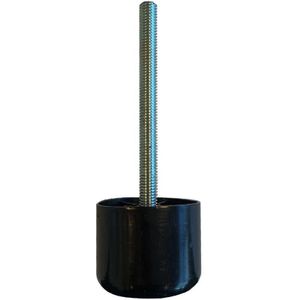 Plastic ronde meubelpoot 4,5 cm (M10)