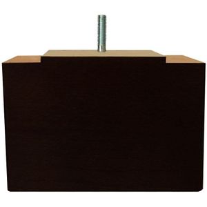 Rechthoekige Zwarte Houten Meubelpoot 11 cm (M8)