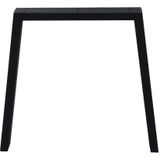 Zwarte trapezium tafelpoot 72 cm