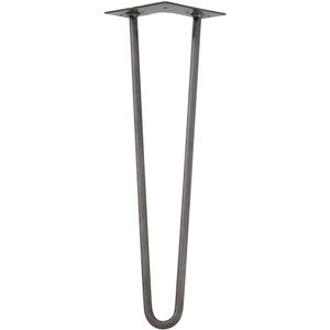 Massief raw steel hairpin tafelpoot 45 cm