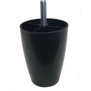 Plastic Ronde Meubelpoot 8,5 cm (M8)