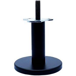 Ronde zwarte design meubelpoot 8 cm (M10)
