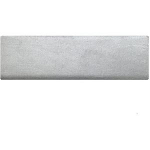 Rechthoekige zilveren houten meubelpoot 4,5 cm