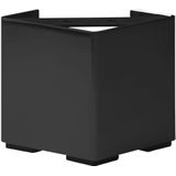 Zwarte vierkanten meubelpoot hoogte 10,5 cm