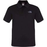 The north face piquet polo in de kleur zwart.