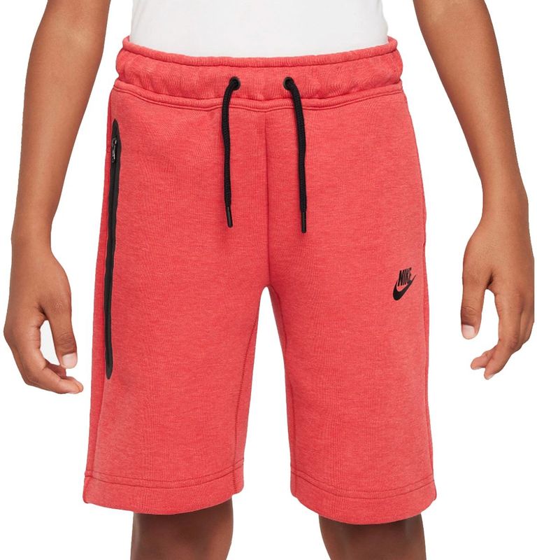 Nike - Tech Fleece Short - Rood - Korte Broeken