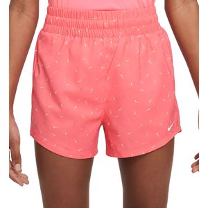 Nike dri-fit one woven short in de kleur roze.