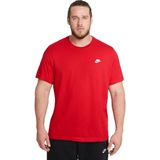 Nike sportswear club t-shirt in de kleur rood.