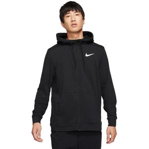 Nike dri-fit full-zip hoodie in de kleur zwart.