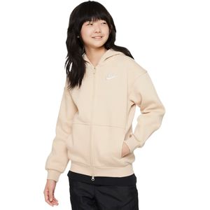 Nike sportswear club fleece hoodie in de kleur ecru.