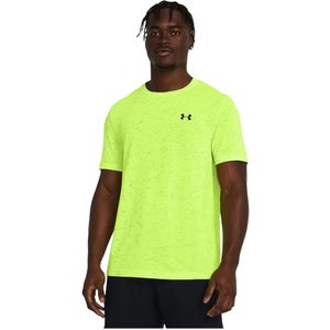 Under armour vanish seamless ss in de kleur geel.