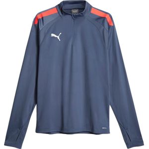 Puma teamliga 1/4-zip top in de kleur blauw.