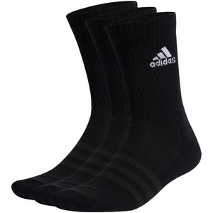 Adidas cushioned crew sokken 3 paar in de kleur zwart.