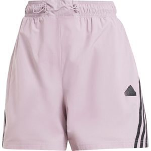 Adidas future icons 3-stripes woven short in de kleur paars.