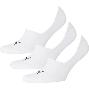Puma 3-pack footie sokken in de kleur wit.