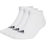 Adidas dunne en lichte sportswear korte sokken 3 paar in de kleur wit.