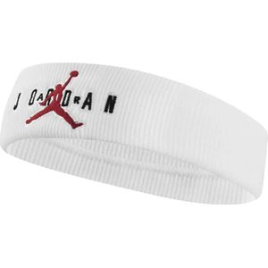 Nike jordan jumpman terry headband in de kleur wit.