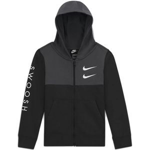 Nike swoosh hoody fz in de kleur zwart.
