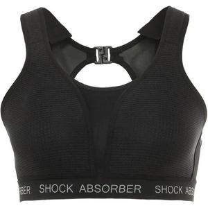 Shock absorber ultimate run padded sport bh in de kleur zwart.