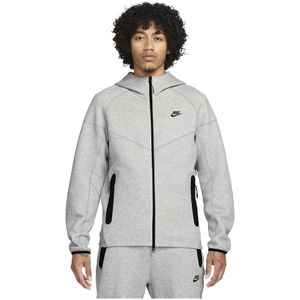 Nike tech fleece full-zip hoodie in de kleur grijs.