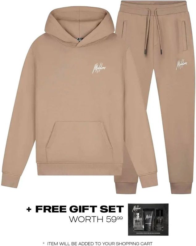 Malelions Signature Tracksuit - Khaki XS