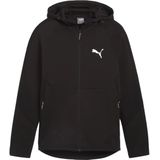 Puma evostripe full-zip hoodie in de kleur zwart.