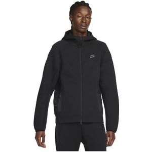 Nike tech fleece full-zip hoodie in de kleur zwart.