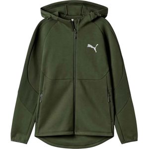 Puma evostripe full-zip hoodie in de kleur groen.