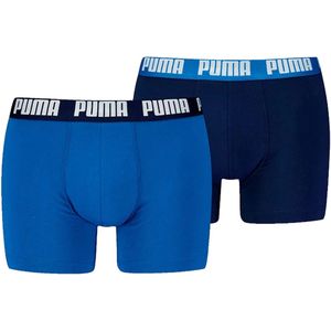 Puma everyday basic 2-pack boxers in de kleur blauw.