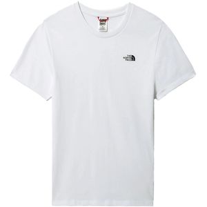 The north face simple dome t-shirt in de kleur wit.