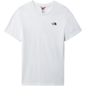 The north face simple dome t-shirt in de kleur wit.