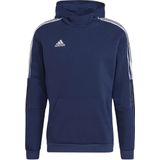 Adidas tiro 21 sweat hoodie in de kleur marine.