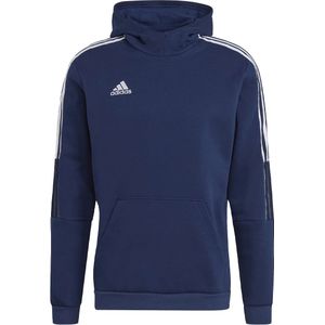 Adidas tiro 21 sweat hoodie in de kleur marine.