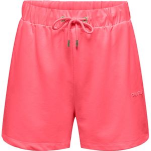 Only play frei logo high waisted sweat short in de kleur roze.