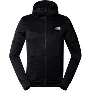 The north face mountain athletics full zip fleece hoodie in de kleur zwart.