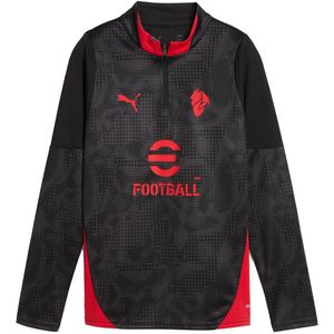 PUMA AC Milan Trainingstrui 1/4-Zip 2025-2026 Kids Zwart Rood