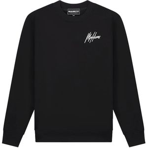 Malelions sport logo sweater in de kleur zwart.