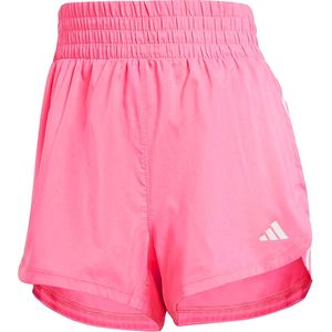 adidas - Pacer Training 3-Stripes High-Rise Short - Roze - Korte Broeken